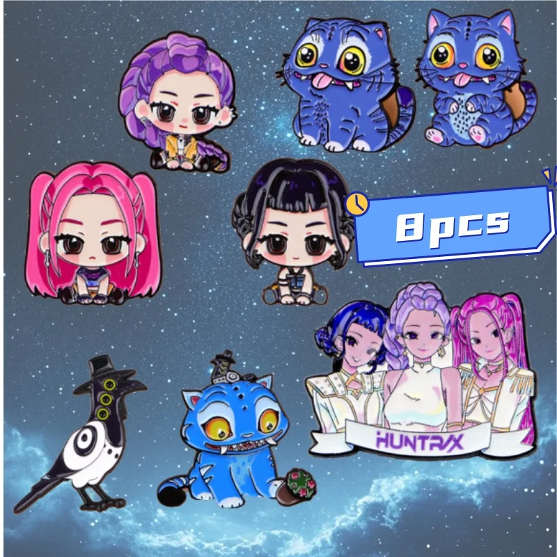 

Cartoon KPop Enamel Pin Lapel Pins Girls Badges on Backpack Women's Brooch Clothes Jewelry Cosplay Accessories Fans Gift