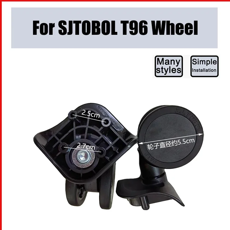 

Suitable For SJTOBOL T96 Universal Wheel Replacement Suitcase Smooth Silent Shock Absorbing Wheel Accessories Wheels Casters