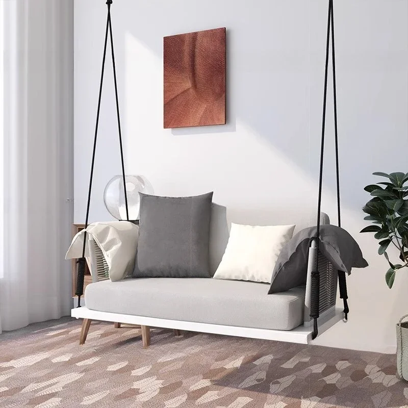 

Hanging chair swing indoor home balcony cradle chair Hanging basket outdoor courtyard Internet celebrity aluminum alloy chair