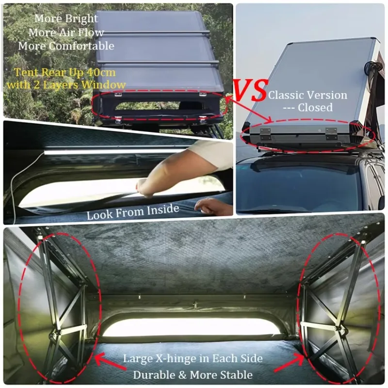 

Высокое качество, популярный в Австралии продавец, открытый кемпинг, алюминиевая треугольная палатка на крыше автомобиля, 2-местная раскладушка с жестким верхом, палатка на крыше