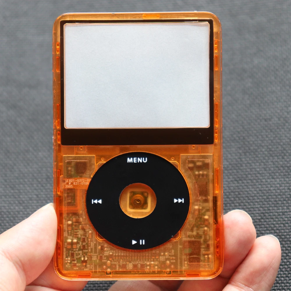 Transparente Frontplatte mit Mittelknopf für iPod Video 5. Generation 30GB 60GB 5.5. Generation 30GB 80GB Kunststoffgehäuse – Detail 20
