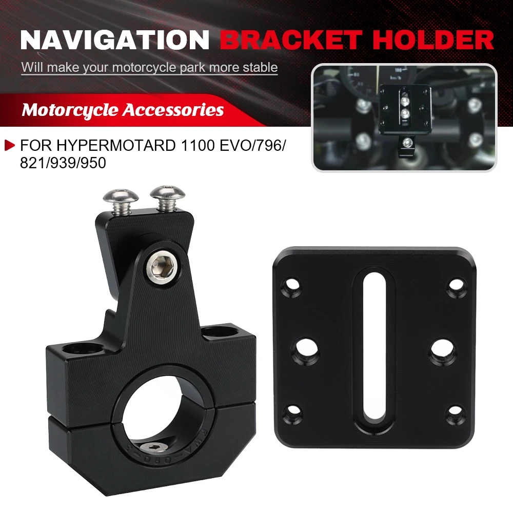 

Motorcycle Navigation Mount GPS Bracket Holder GPS Mounting Adapter Above For DUCATI HYPERMOTARD 1100 EVO/796/821/939/950