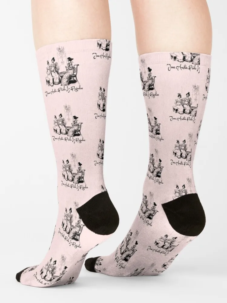 Jane Austen Vintage-Calcetines para hombre y niña, medias de colores, con citas literarias, regalos