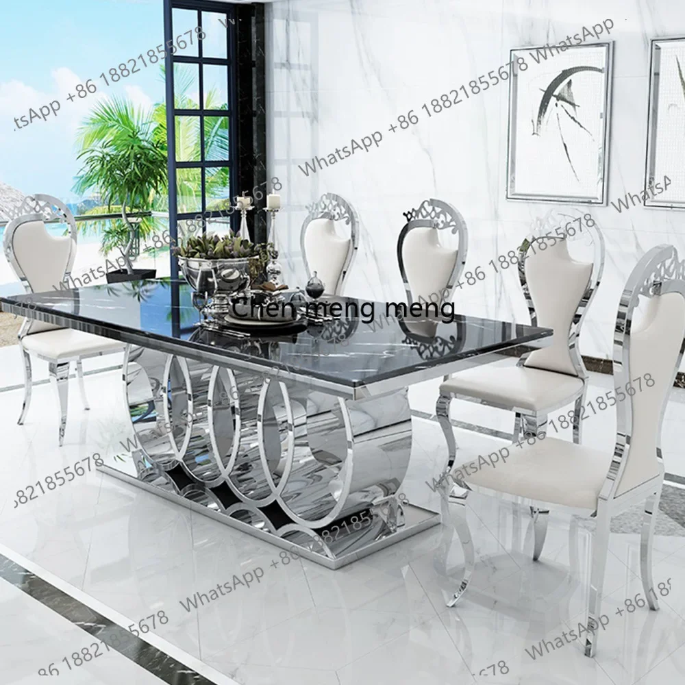 

D182Home Furniture Luxury Modern Dining Room Sets Dining Table and Chairs Dining Table Sets Comedores Mesa De Comedor