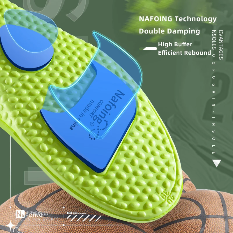 1 Paar Upgrade Sport-Stoßdämpfungseinlagen EVA-Memory-Schaum Atmungsaktive Fußgewölbestütze Orthopädische Schuheinlagen für Männer und Frauen – Detail 3