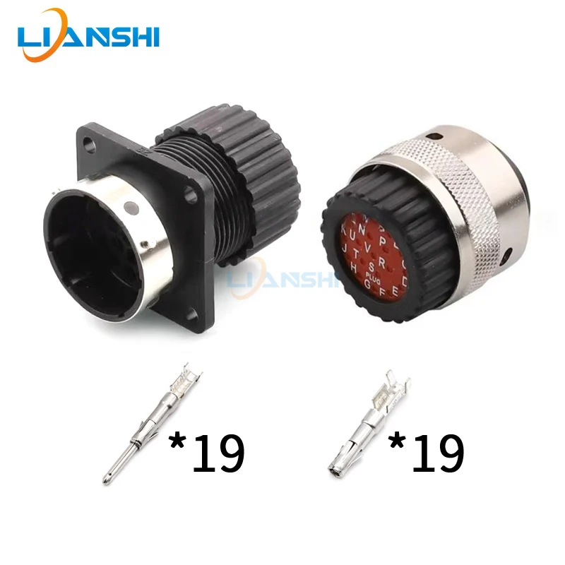 

192900-0078 19-hole ITT type circular waterproof aviation plug male and female connector 192900-0057