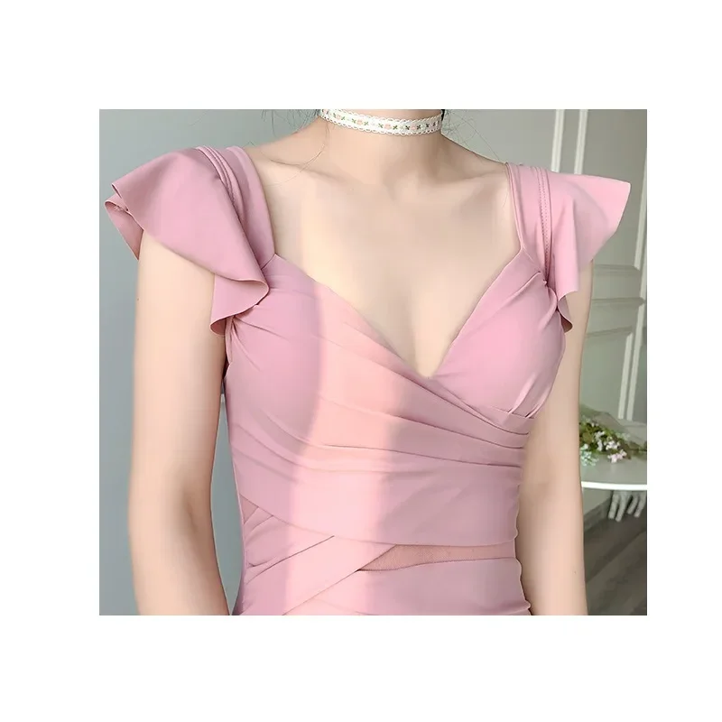 2025, neuer Badeanzug für Damen, bauchbedeckend und schlankmachend, Stahlstütz-Badeanzug im Kleid-Stil