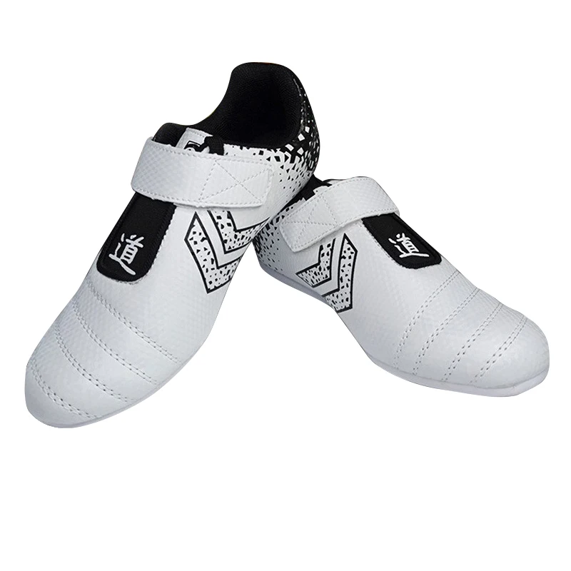 Unisex Sneakers Taekwondo Shoes High Quality PU Leather Soft Lightweight Sports Footwear Karate Boxing Taekwondo TPR Soles Shoes image 3