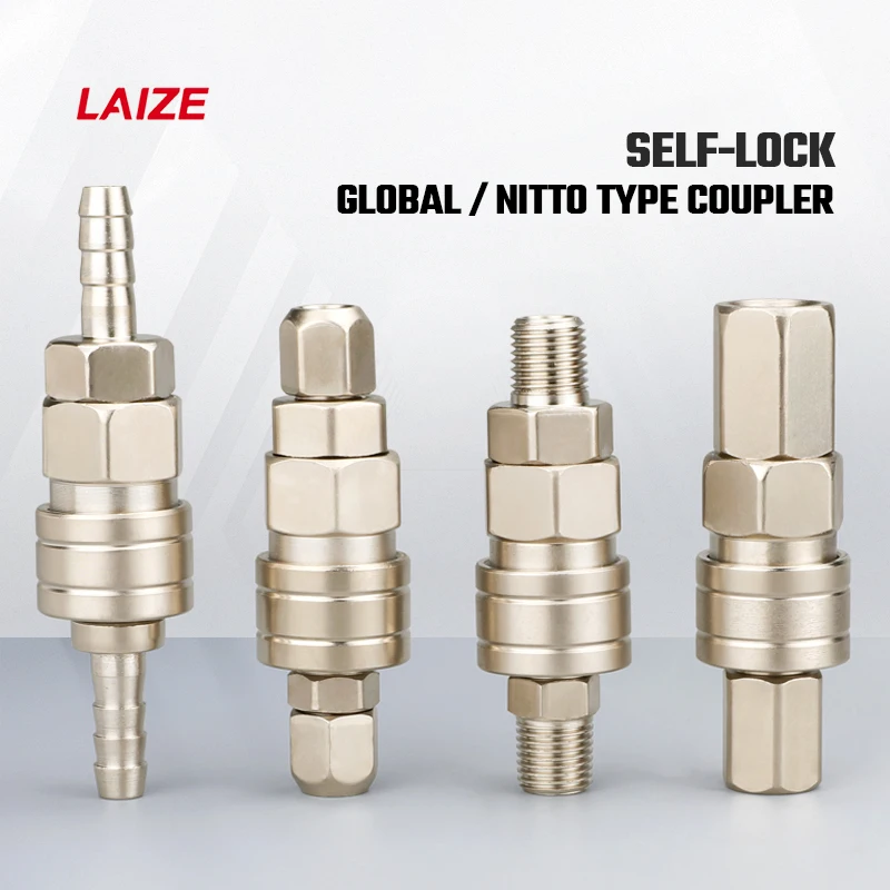 NITTO Type Couplers Self-Lock Pneumatic Fitting 20/30/40 PP SP PF SF PH SH PM SM Air Compressor Connector