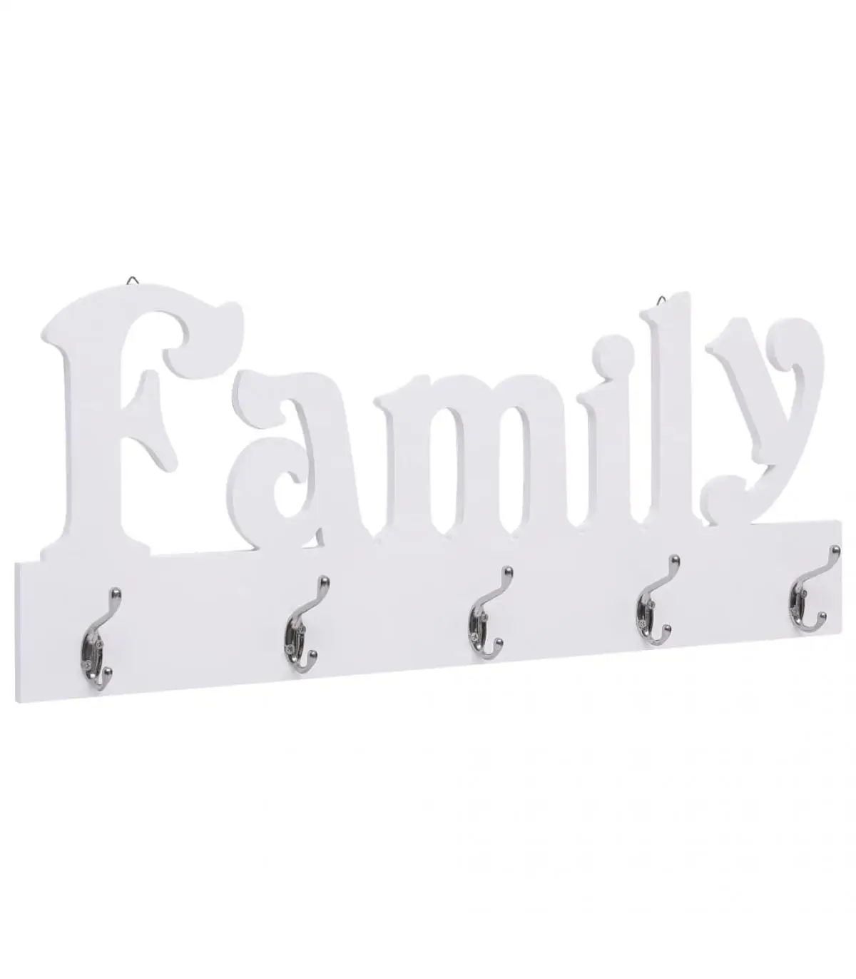 Hanger rack for hats and coats wall rack FAMILY 74x29,5 cm