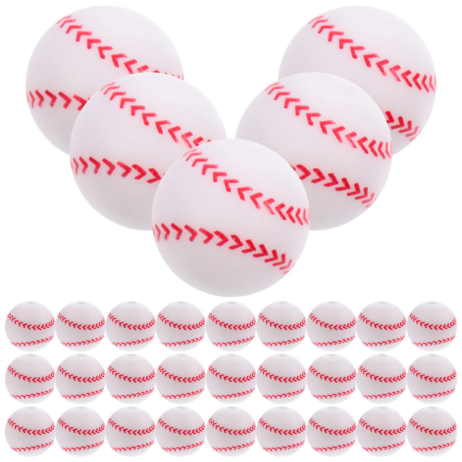 

50 Pcs Beaded Jewelry Accessories Sports Beads for Bracelets Small Focal Spacer