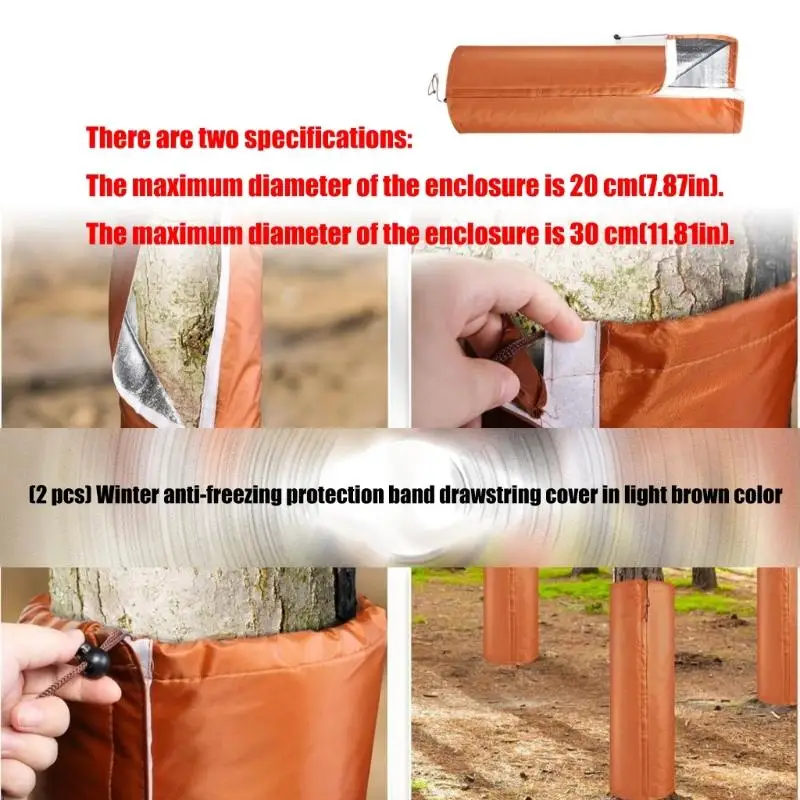 

Winterized Plant Trunk Protectors Regulable Drawcord Insulation Rodents Resistant Oxfords Materials 87HA