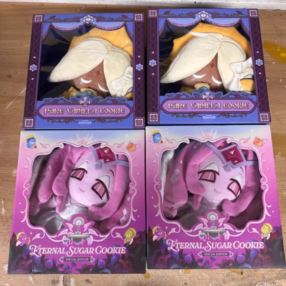 

Плюшевая игрушка Cookie Run Kingdom, 25 см, Ванильный печенье-чипс, Вечное сахарное печенье, Мягкая набивная кукла, Игровой мерч, Коллекционный подарок