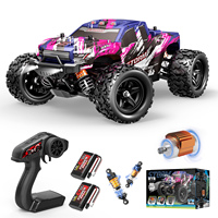 Pink RC Car for Girls, 1:18 4x4 High-Speed Remote Control Car,  Approx 40 Km/h Off-Road RC Truck, with Two Li-ion Batterys