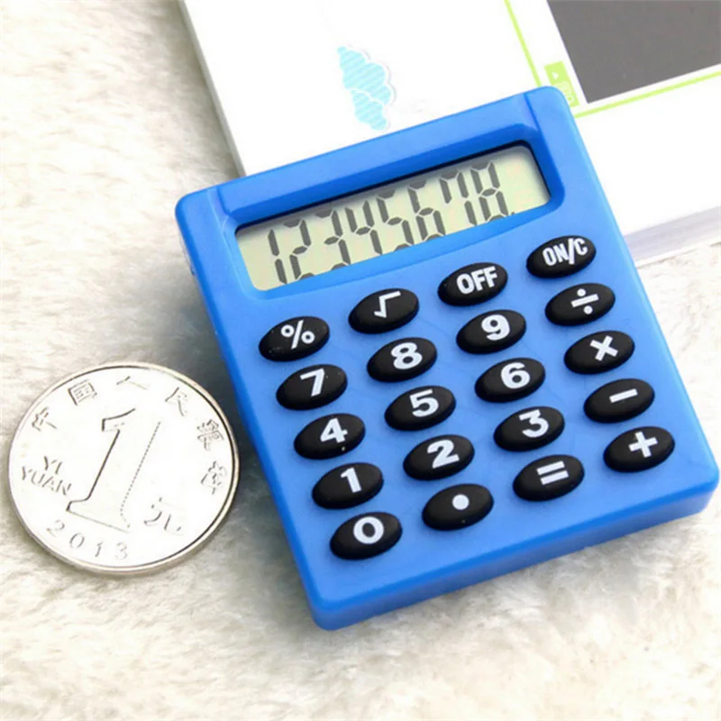 Cartoon Pocket Mini Calculator Handheld Pocket Type Coin Batteries Calculator Carry Extras Calculadoras School Office Calculator