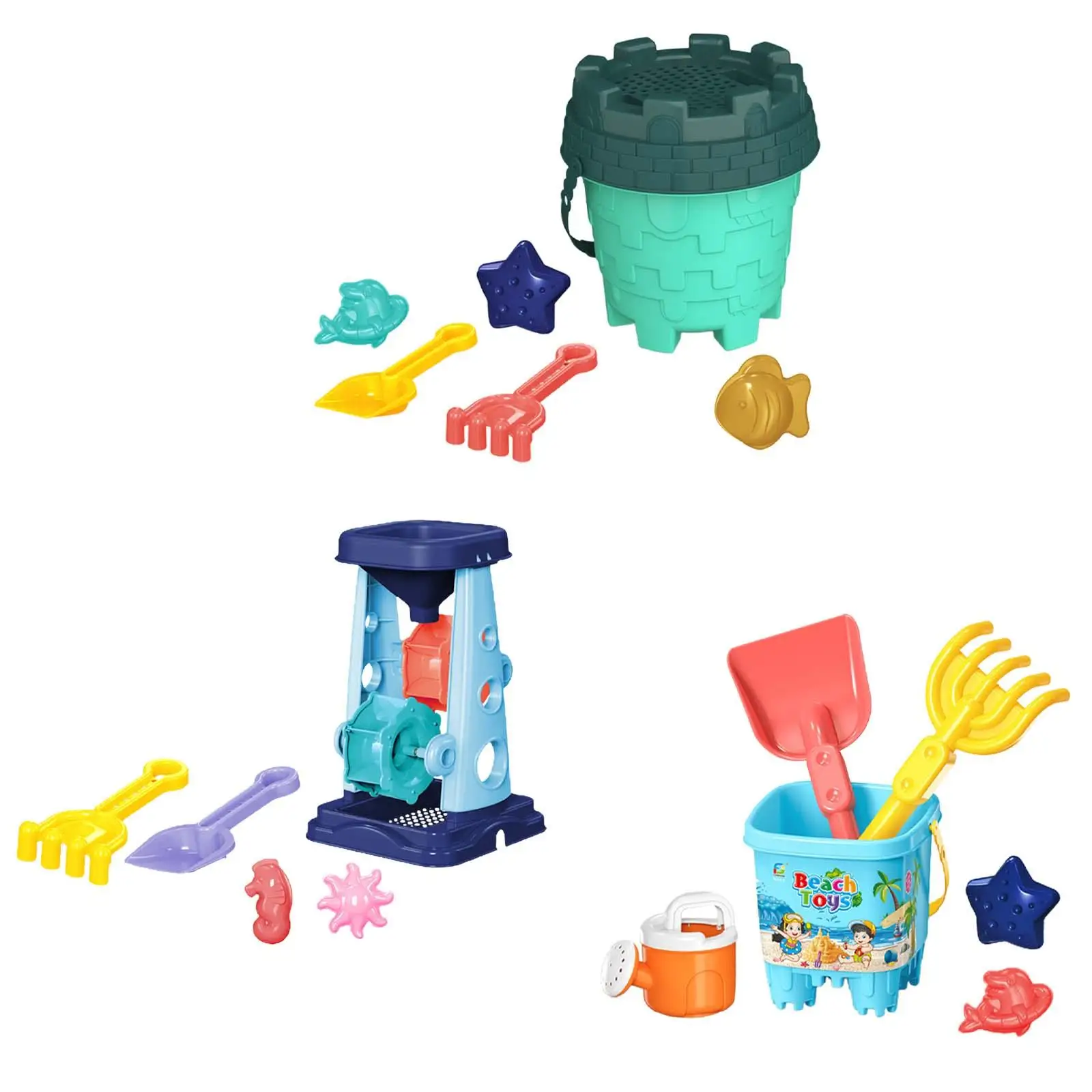 Sand Toy Set, Beach Toys Set, Beach Sand Toys Set, for bathtime Camping Gear Travel Sand Toy