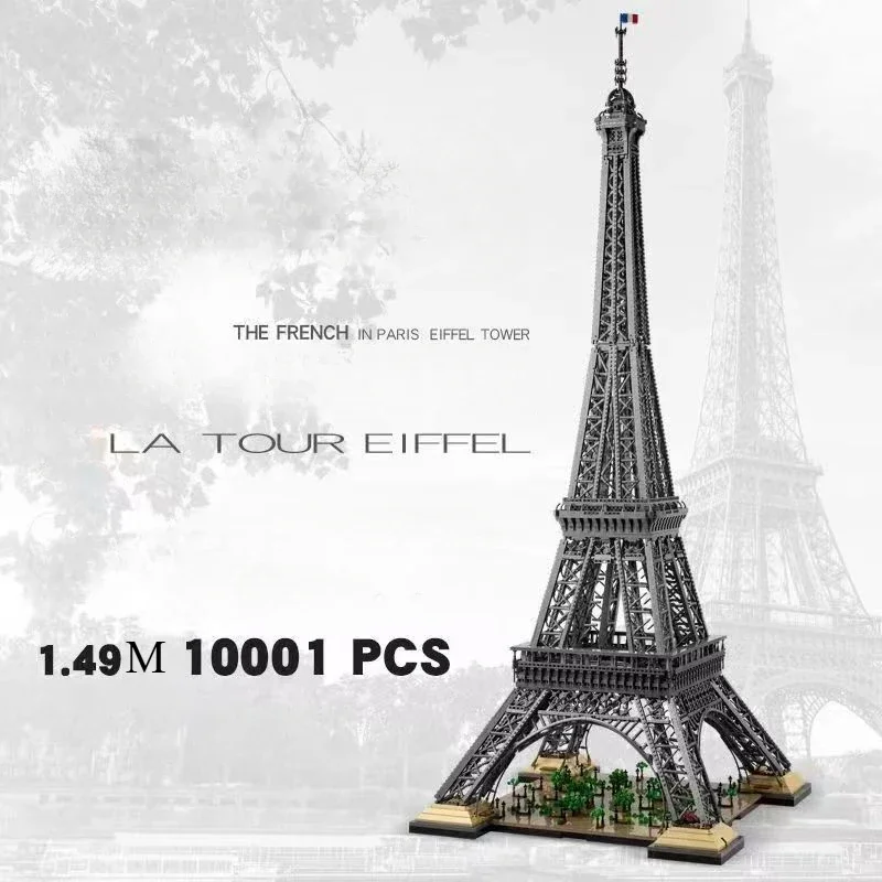 10001 PCS Large 10307 Eiffel Tower Building Blocks Bricks Kids Birthday Christmas Gifts Toy block model DIY assembly toys