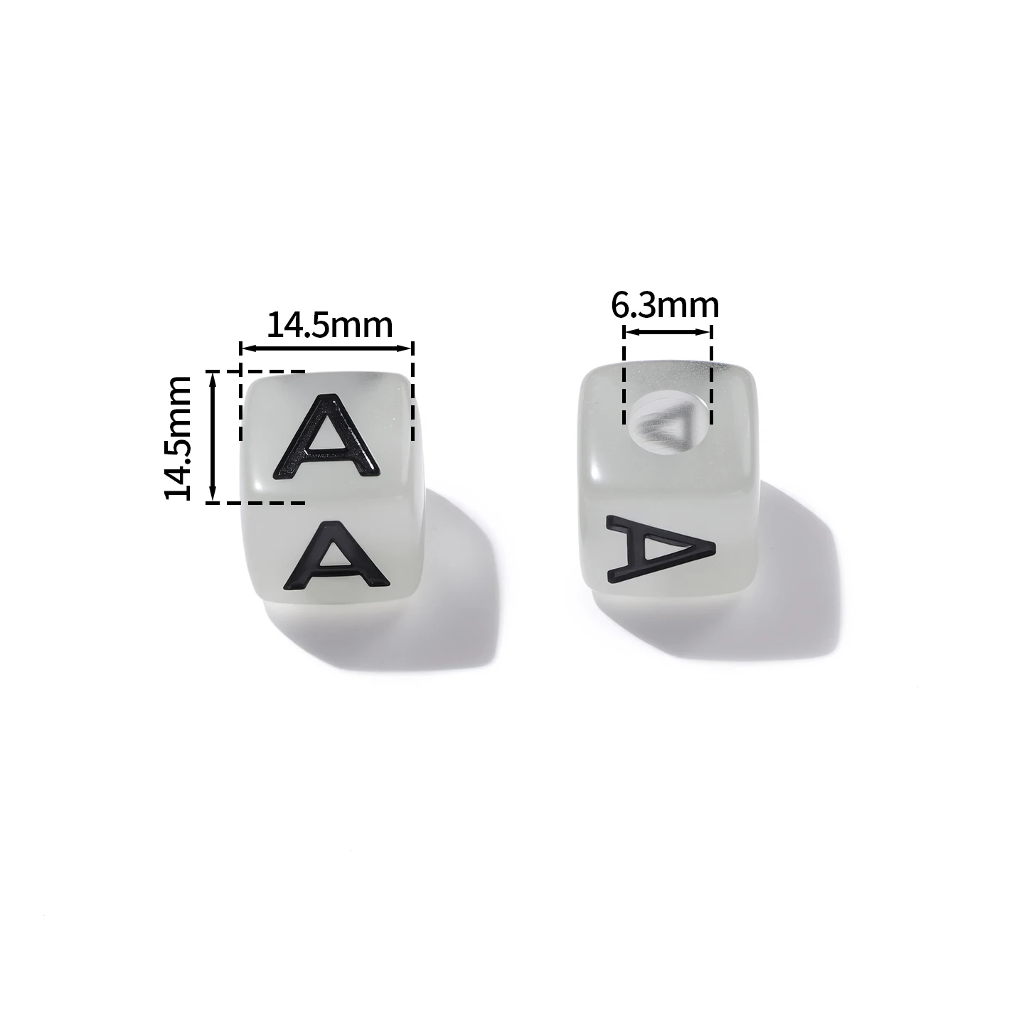 5pcs/Lots Acrylic Random Mixed Letter Beads Square Shaped Spacer Beads for Bracelet Earring DIY Jewelry Making Findings