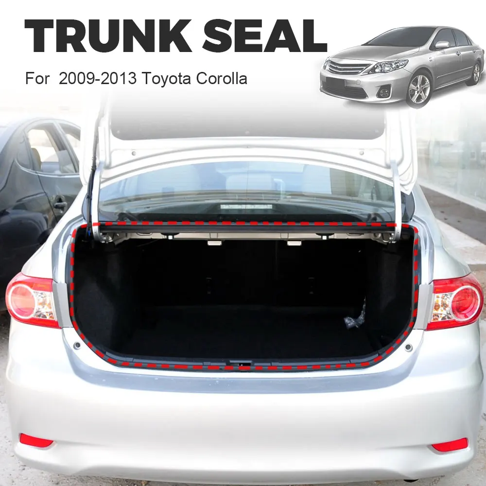 Rear Trunk Weatherstrip Moulding Seal For Toyota Corolla CE, LE, S|4 Cyl 1.8L 2003-2008 64461-02070 64461-02120 Car Accessories