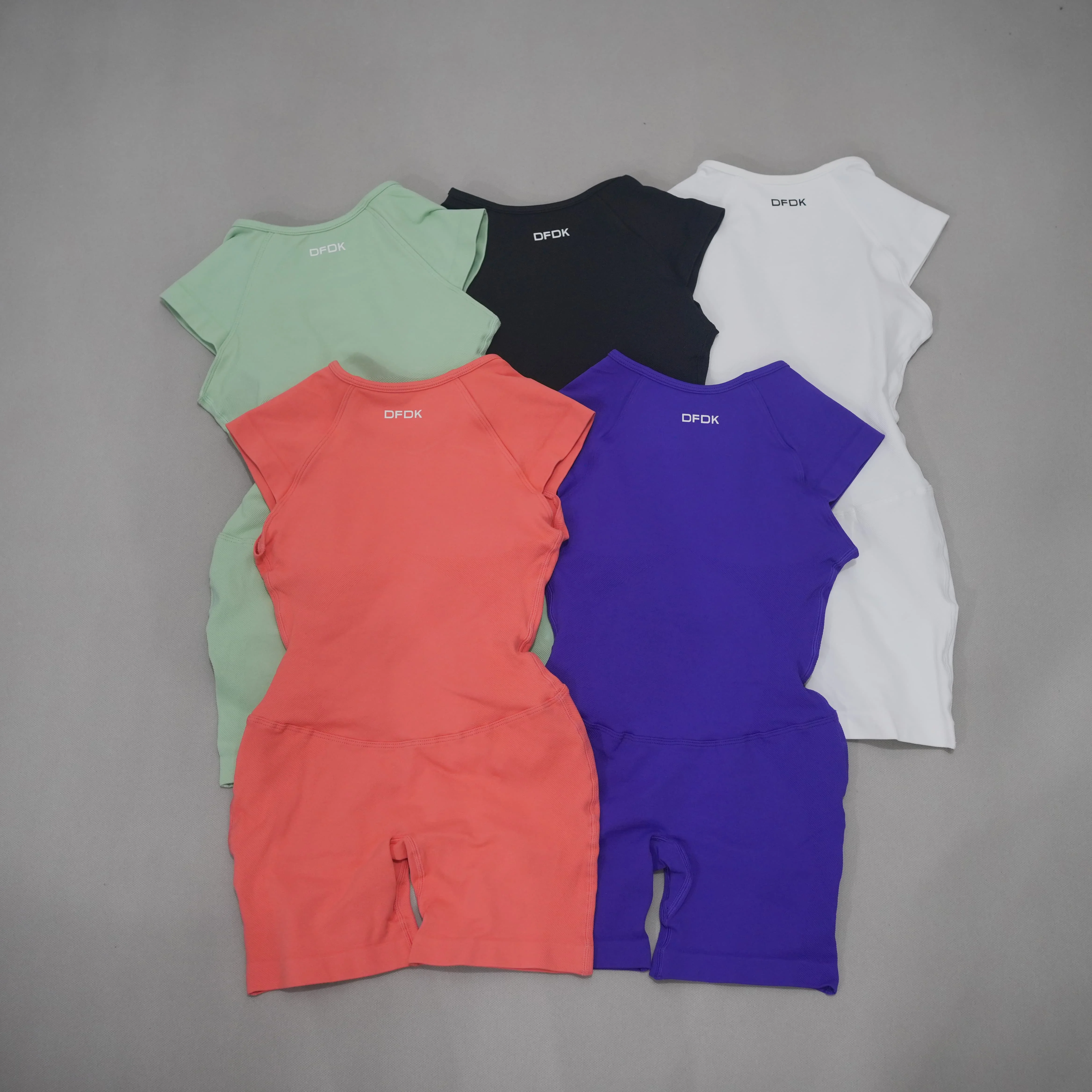 DFDK DFDK Women Impact Seamless Gym Jumpsuit Short Sleeve Backless Slim Fit Romper High Stretch Tummy Control Yoga Workout Fitness Sp - Aliexpress Deal