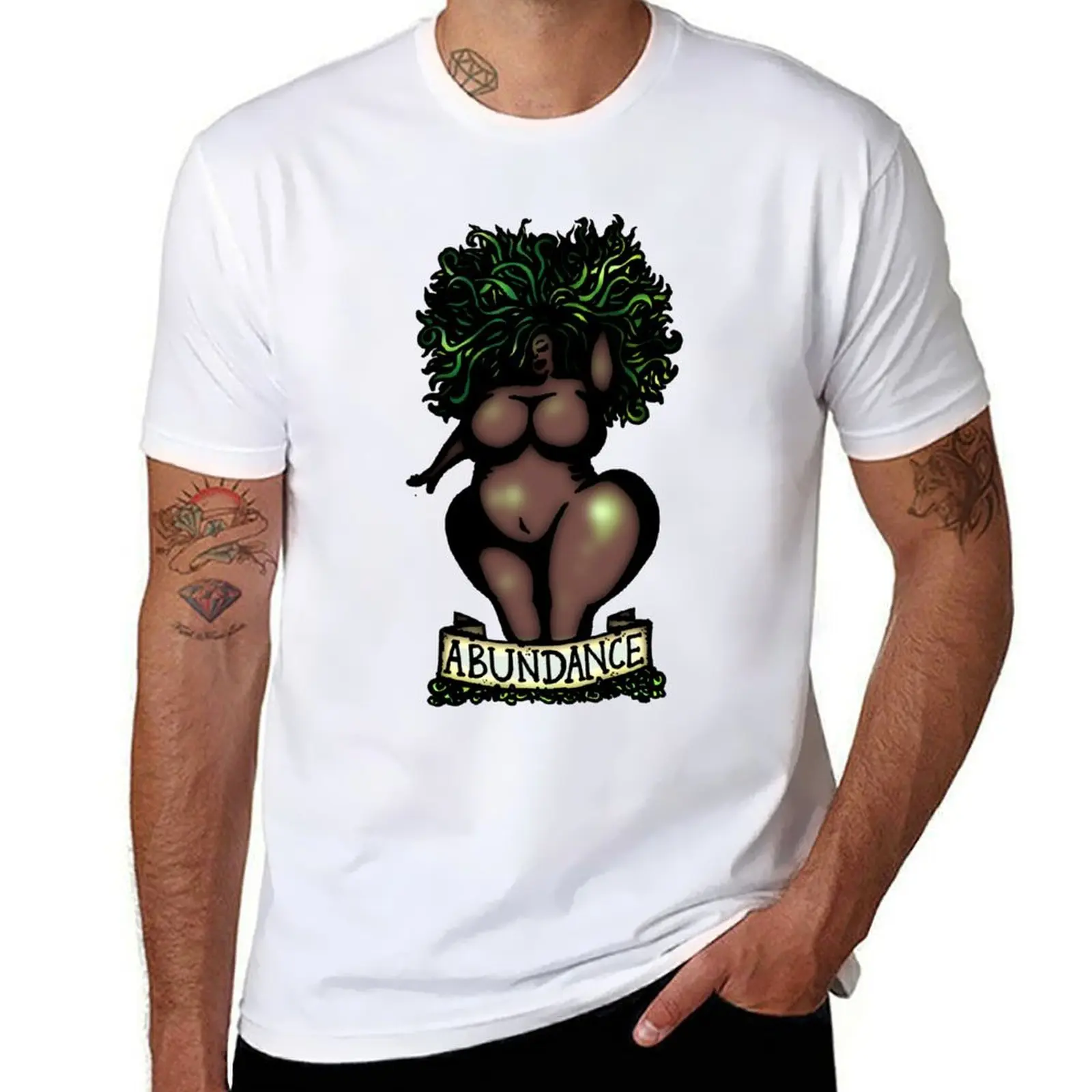

BBW - 'Abundance' T-Shirt man t shirt cotton high quality t shirts for man pack white T-Shirt