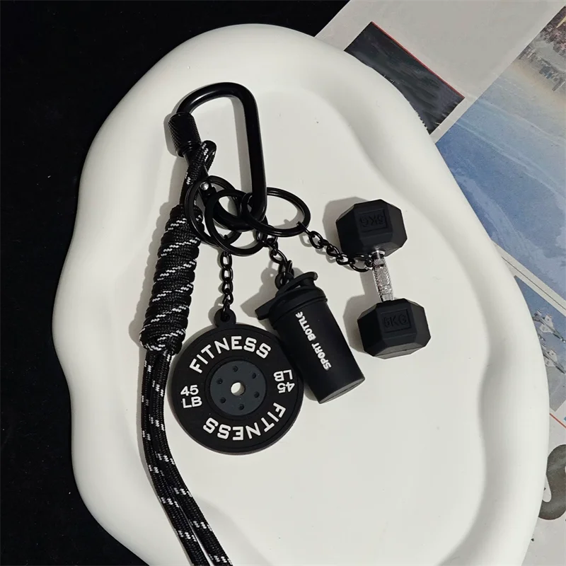 الدوبامين اللياقة البدنية سلسلة قلادة على شكل حرف D مشبك انفصال لوحات الحديد مفتاح سلسلة لوحات الحديد الإبداعية