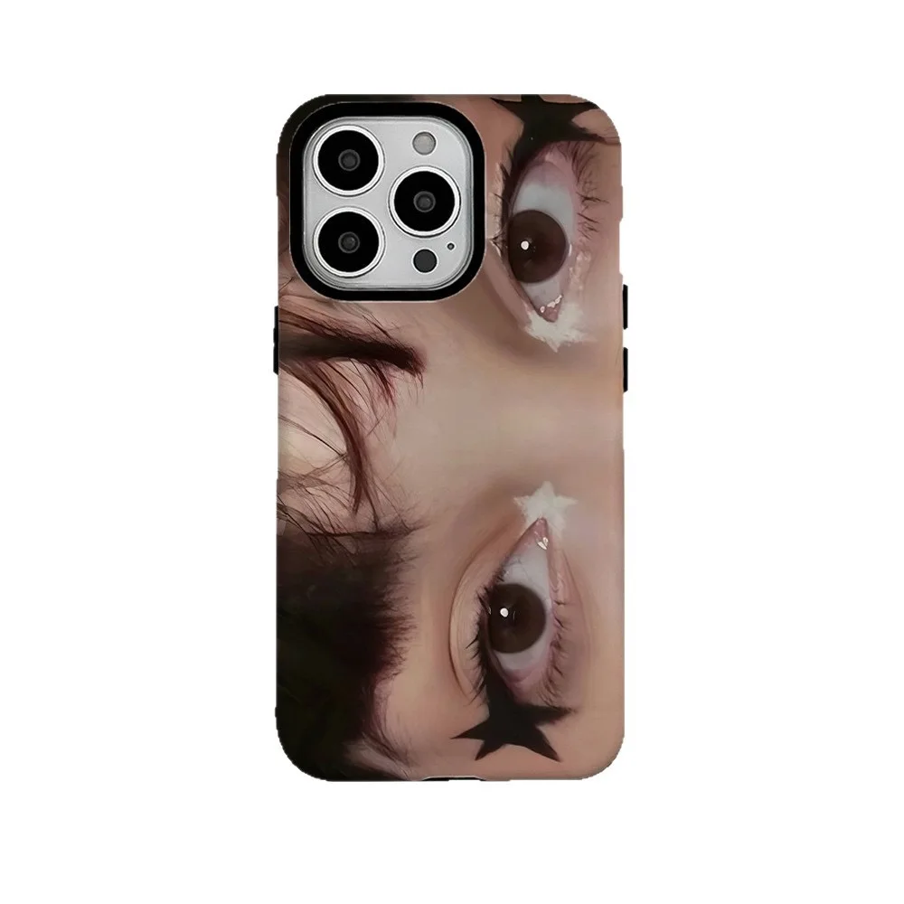 

Ins Korean Star Eye Makeup Case for IPHONE 17 16ProMax 15 14 13 12 11 PRO Plus XR Acrylic TPU Two in One Magnetic Phone Cases
