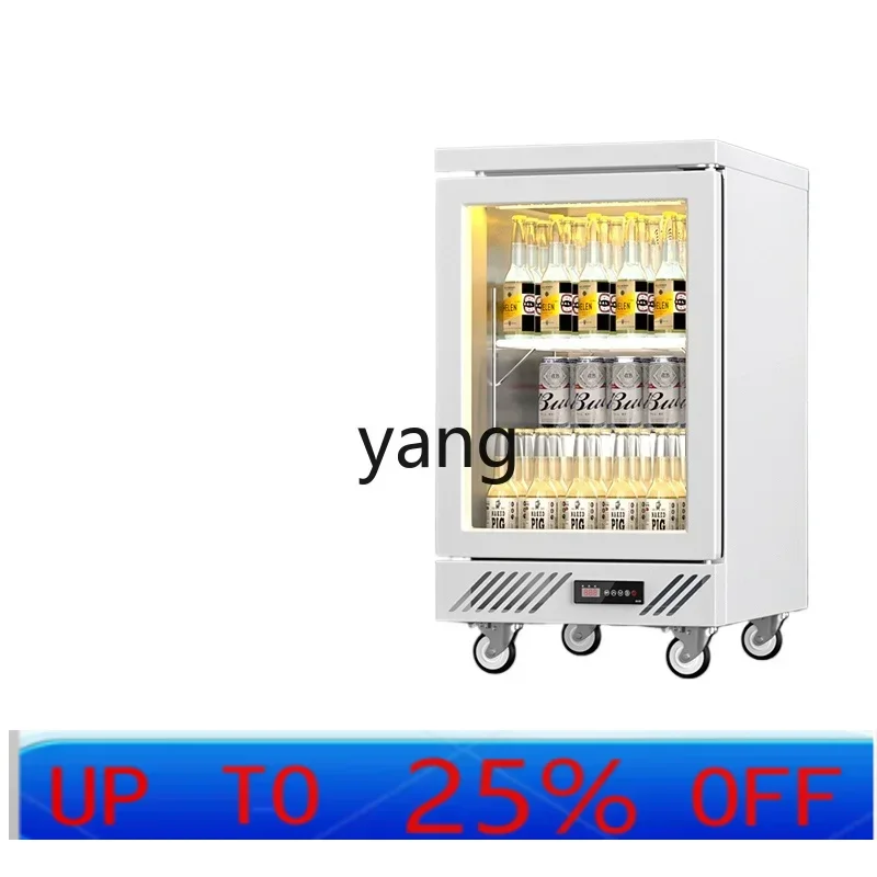 CX embedded stainless steel transparent freezer bar counter beer counter refrigerated display cabinet