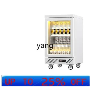 CX embedded stainless steel transparent freezer bar counter beer counter refrigerated display cabinet