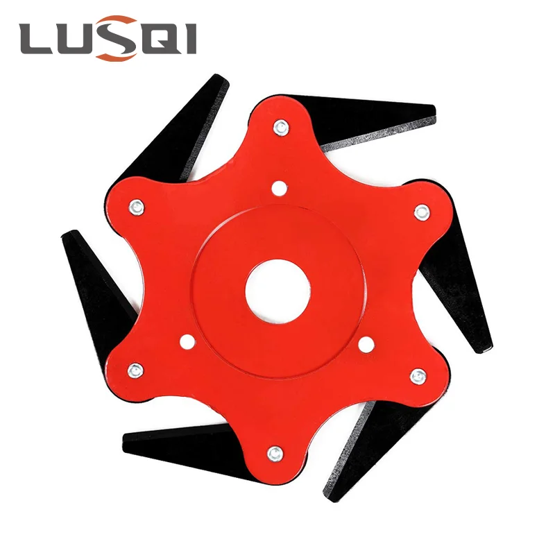 

LUSQI 1/2PC 6-Blades Steel Cutter Trimmer Head Manganese Steel Weed Head For Gasoline Brushcutter Removal Grass