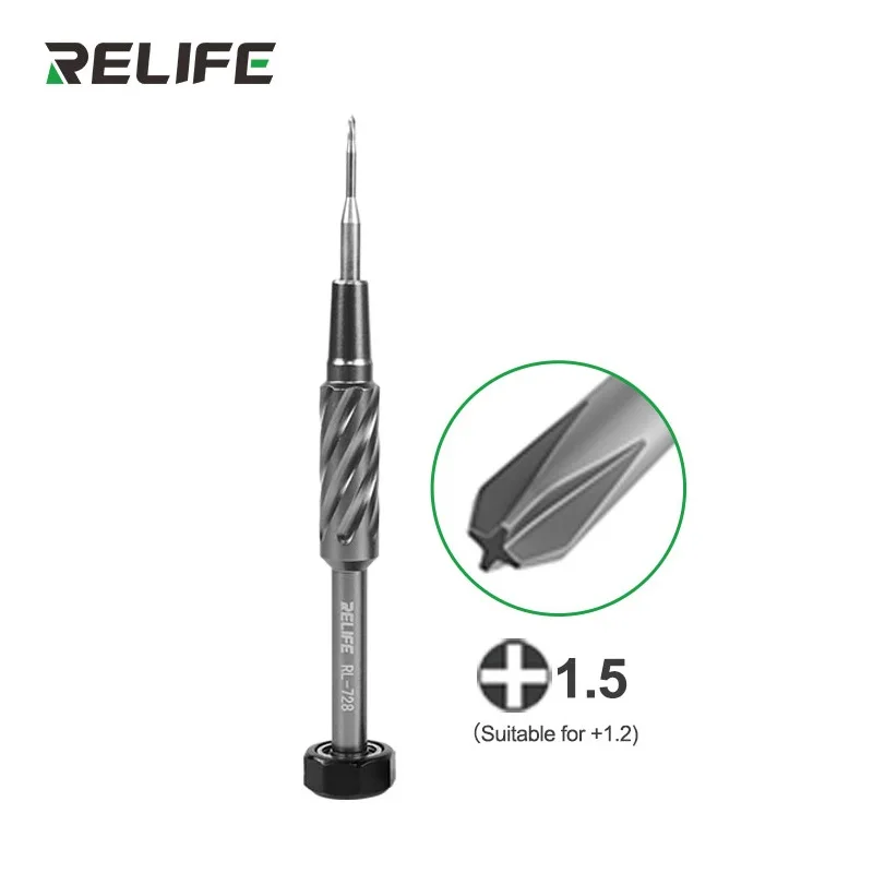 RELIFE Screwdriver Set 0.6 1.2 1.5 T2 RL-728 728A 728B 721 Phone Battery LCD Repair Strong Magnetic S2 Steel Laptop Mac