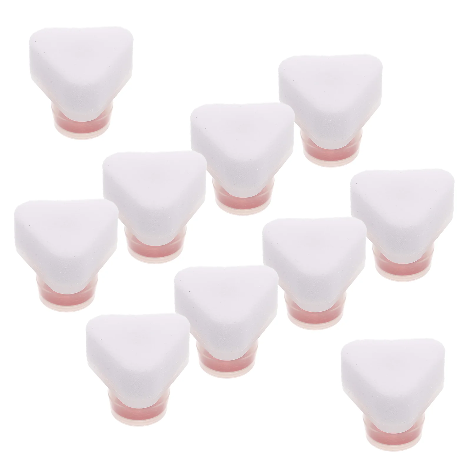 

10 Pcs Shoe Polish Brush Head Sponge Paint Portable Cleaning Foams for Shoes Cleaner Shining Applicator Pad