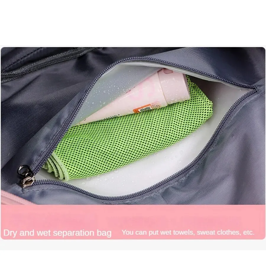 Travel Bag Expandable Wet & Dry Bag Sports Yoga Fitness Bag Short Trip Business Trip Luggage Storage Bag