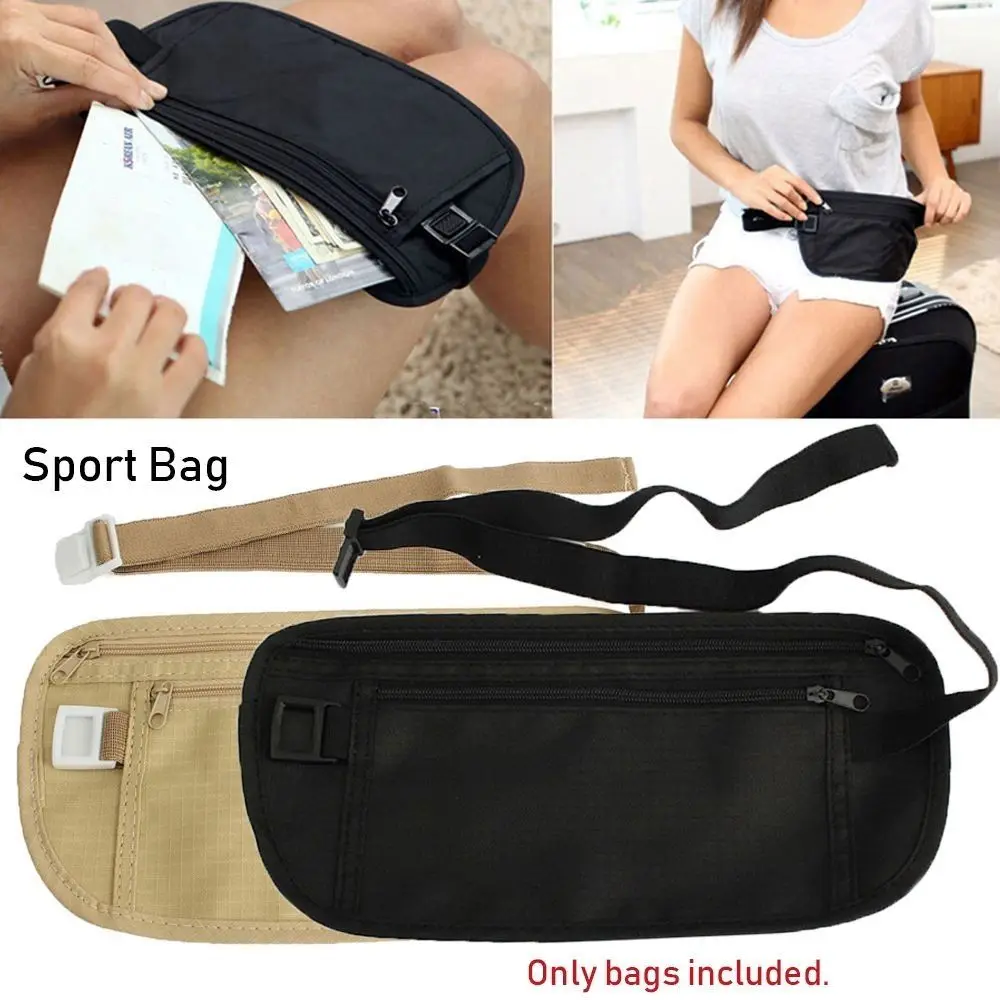 

Women/Men Waist Belt Cardbag Secret Security Chest Packs Cloth Running Bag Useful Travel Pouch Passport Money Bags