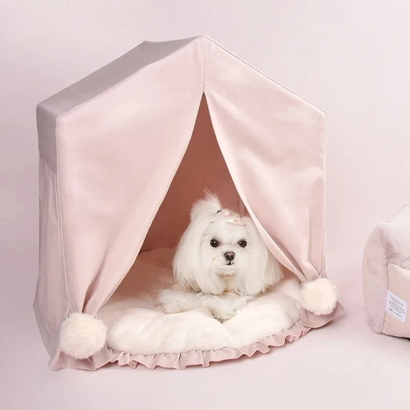 

Four Seasons Universal Doghouse Cathouse Warm Indoor Four Seasons Removable and Washable Closed Tent Dog House