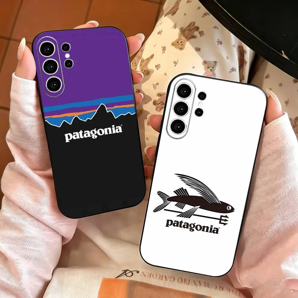 Fashion P-PatagoniaS Luxury  Phone Case For Samsung S25,S24,S21,S22,S23,S30,Ultra,S20,Plus,Fe,Note,10,9,5G Black Cover