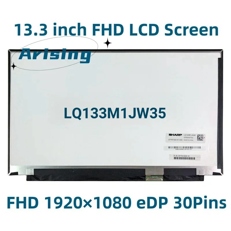 LQ133M1JW35 FHD 1920x1080 30PIN CP787322-51 CP791838-0 13.3 Inch For Laptop LCD Dsiplay Screen IPS Panel Matrix