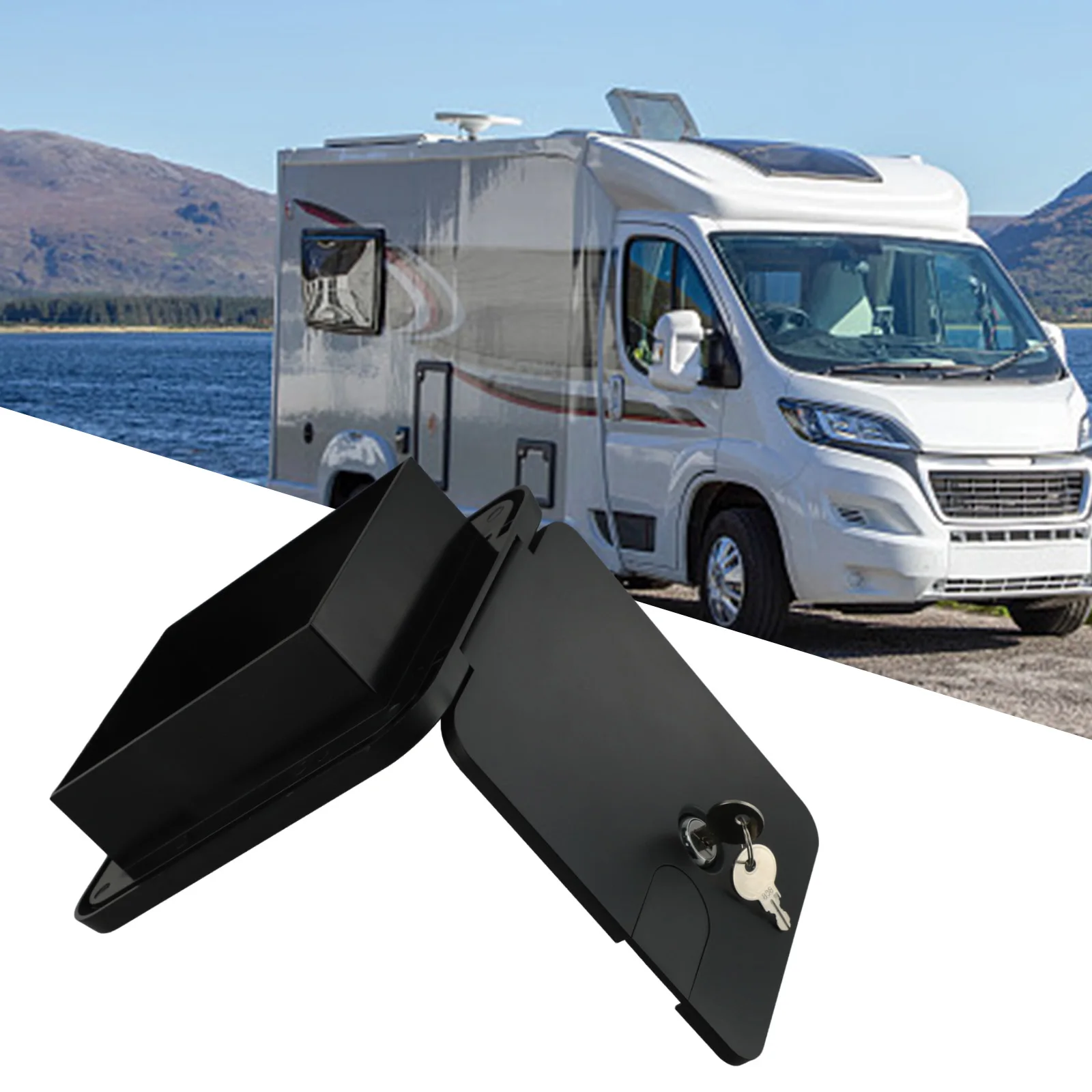RV for camper Power Cord for access Door Waterproof Electrical Hatch for Trailers and Yachts 180 Degree Movement for Easy