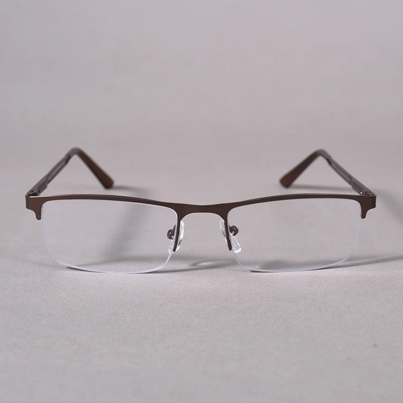 Metall Anti-blau Licht Lesebrille Männer Halb Rahmen Business Brillen Weitsichtige Brillen Dioptrien + 1,25 + 1,75 + 2,25 + 2,75 + 3,5 – Detail 28