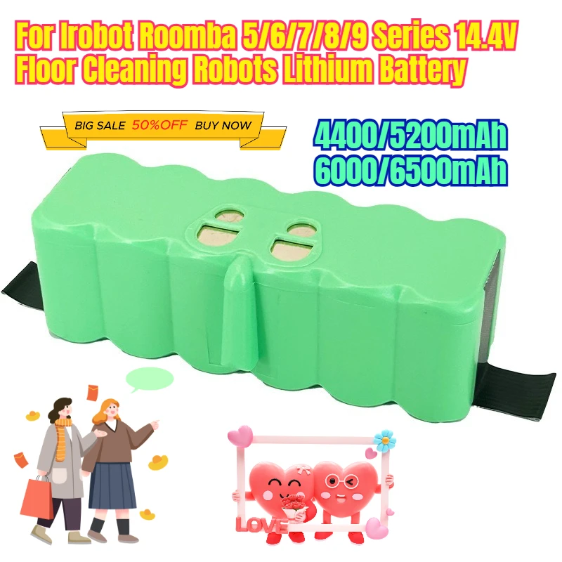 

Multi capacity battery for Irobot Roomba 5/6/7/8/9 Series 14.4V Floor Cleaning Robots Lithium Battery