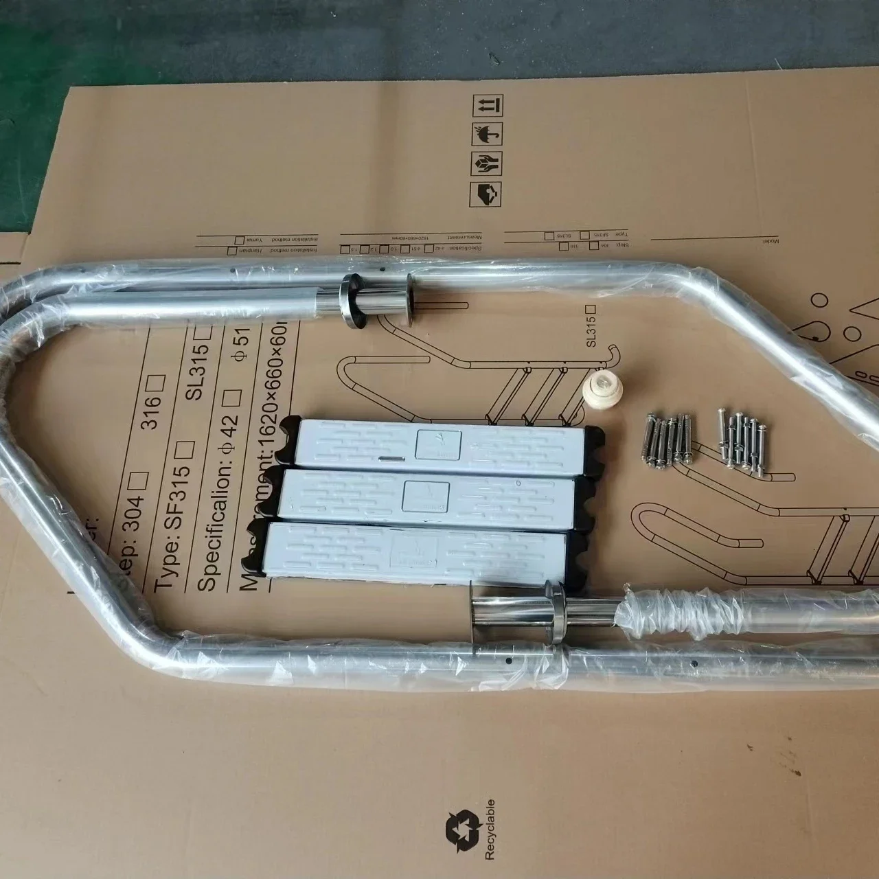 Factory Price Escalator Outdoor Shower Swim Pool Ladder Pool Accessoriespromote sales