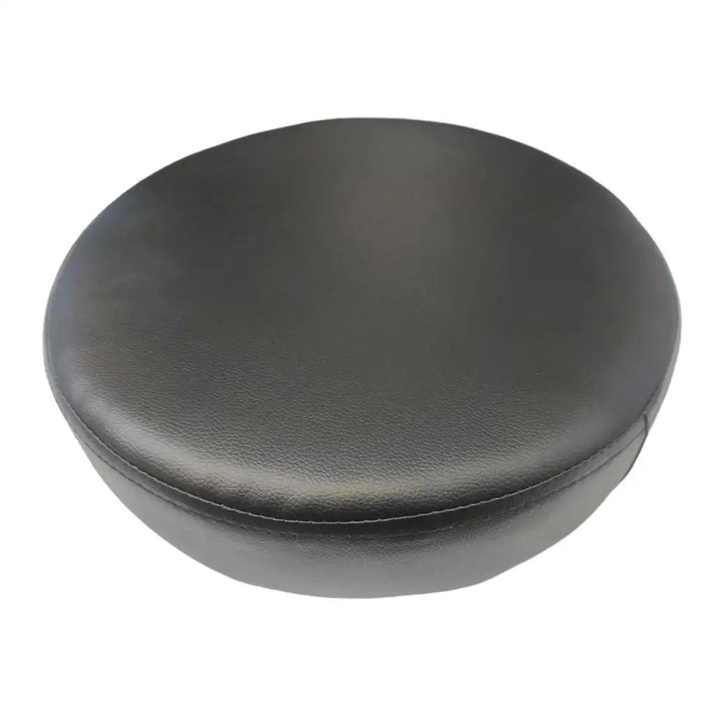 13.4'' Bar Stool Replacement Seat Top Cushion Round, Made of High Sponge with Leather Cover, Easy to Clean