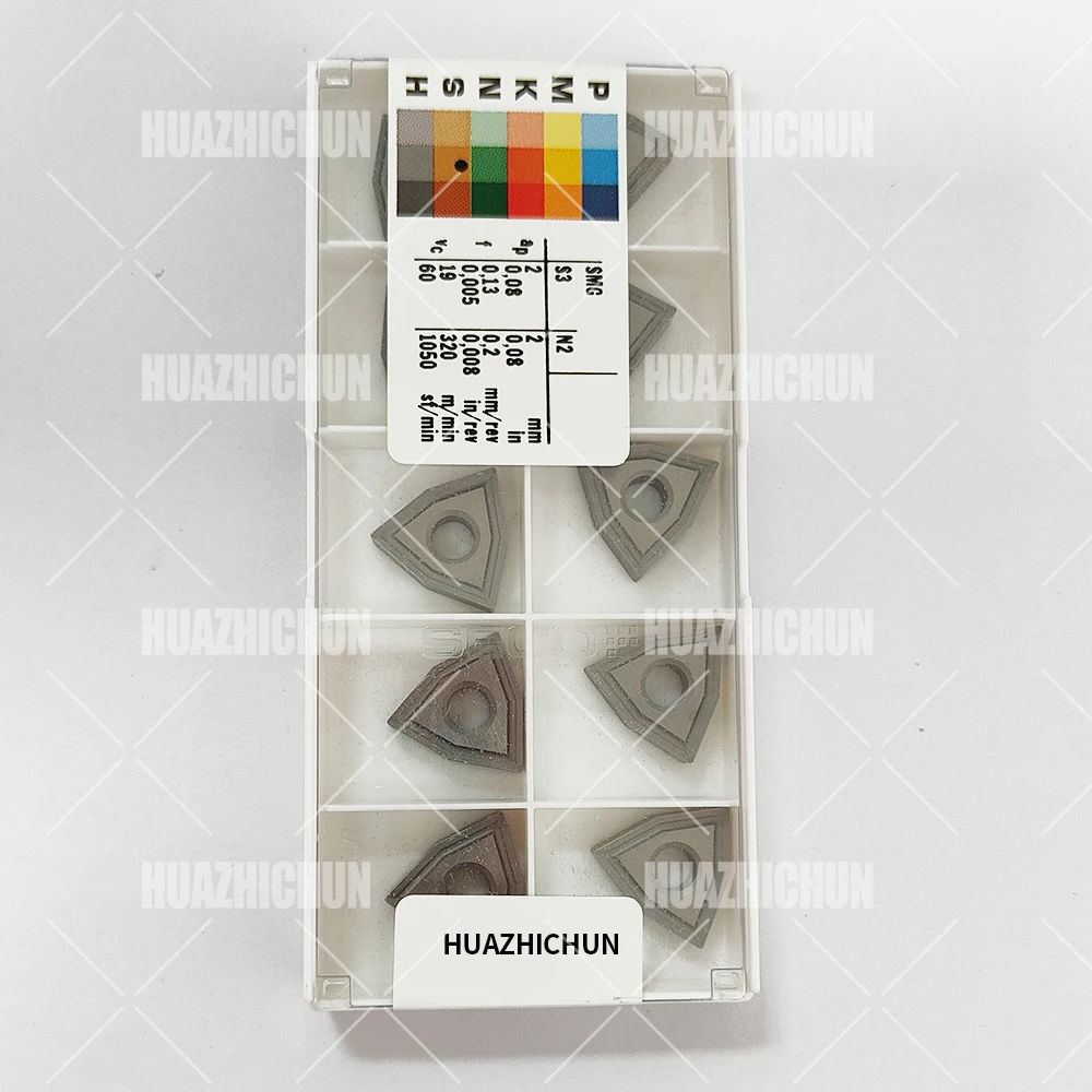 

HUAZHICHUN WNMG080404-M1 883 General Turning Inserts