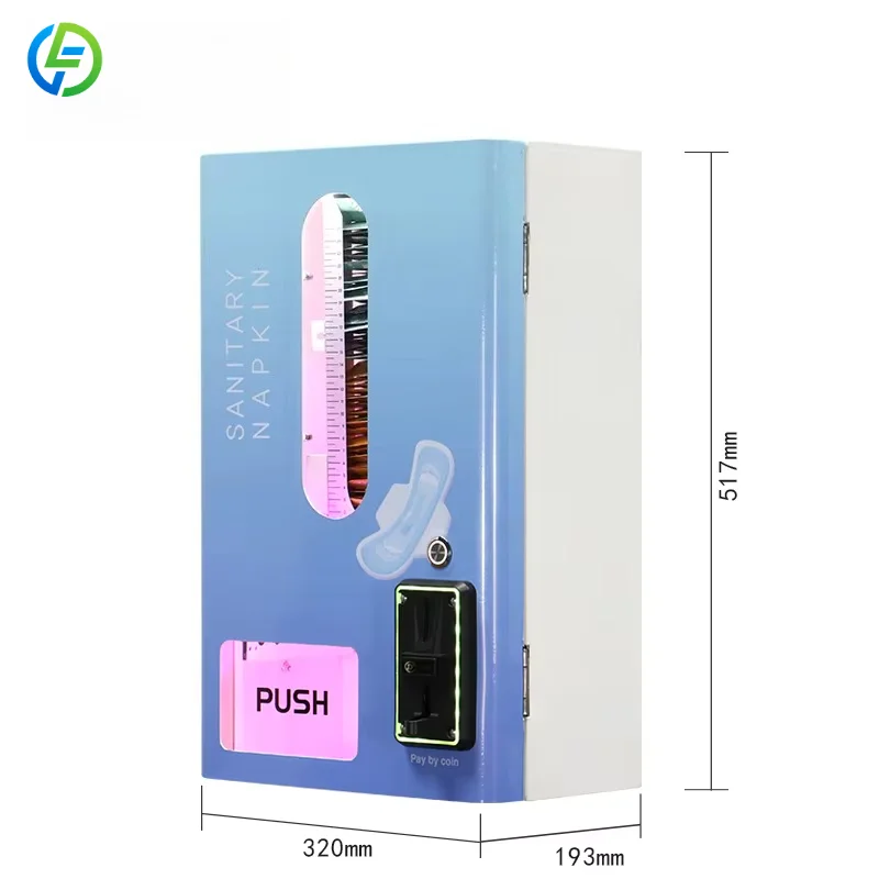Customized Self Service Automatic Digital Woman Sanitary Vending Machine For Sanitary Pads Napkin