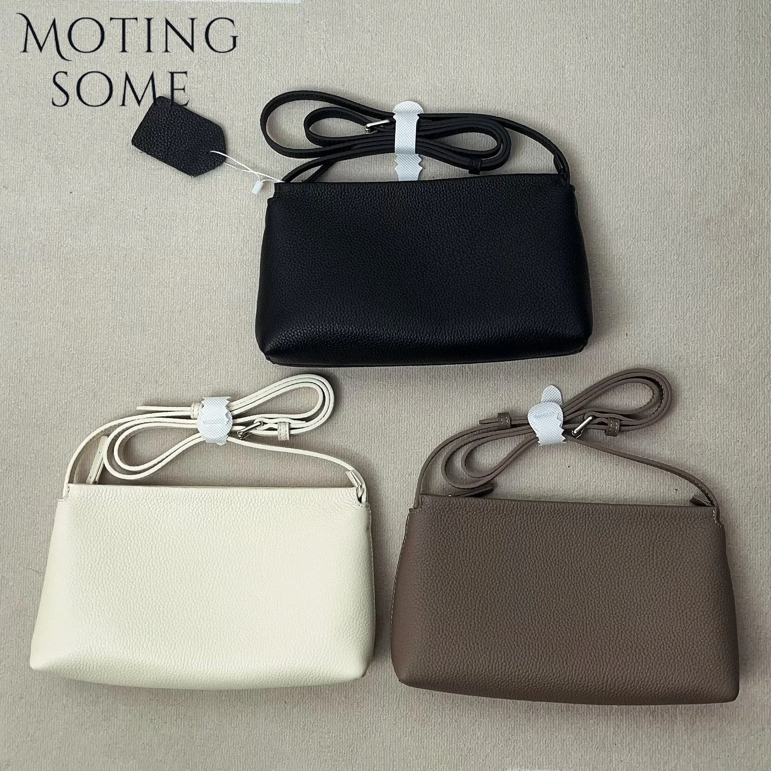 MOTINGSOME Luxury Designer Bags Minimalism Woman Bag Genuine Leather Shoulder Satchel Mini Handbag 2026 New Square Underam Tote