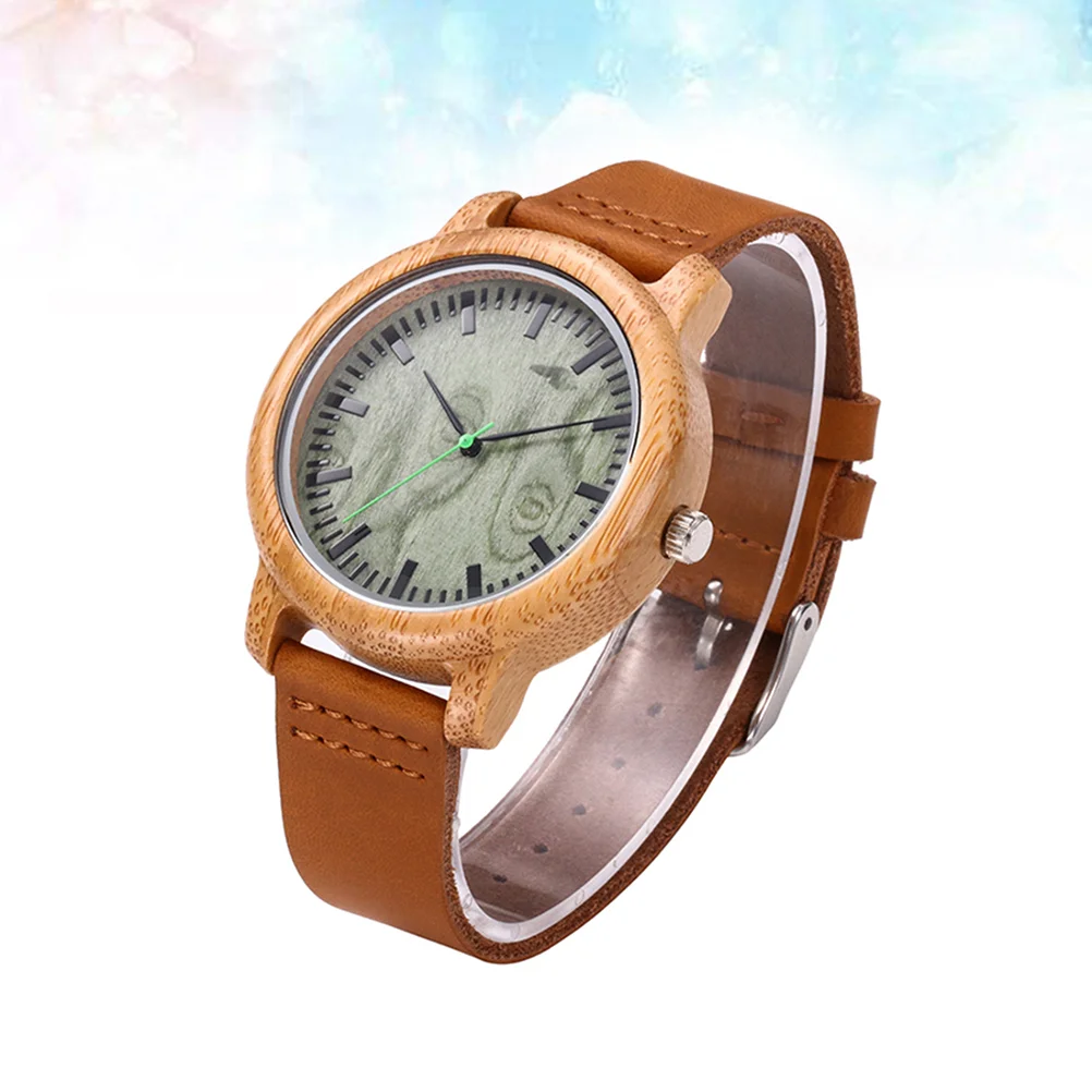 Watches for Men Bamboo Quartz Movement Wristwatch Wood Water Proof Mens Handmade Child