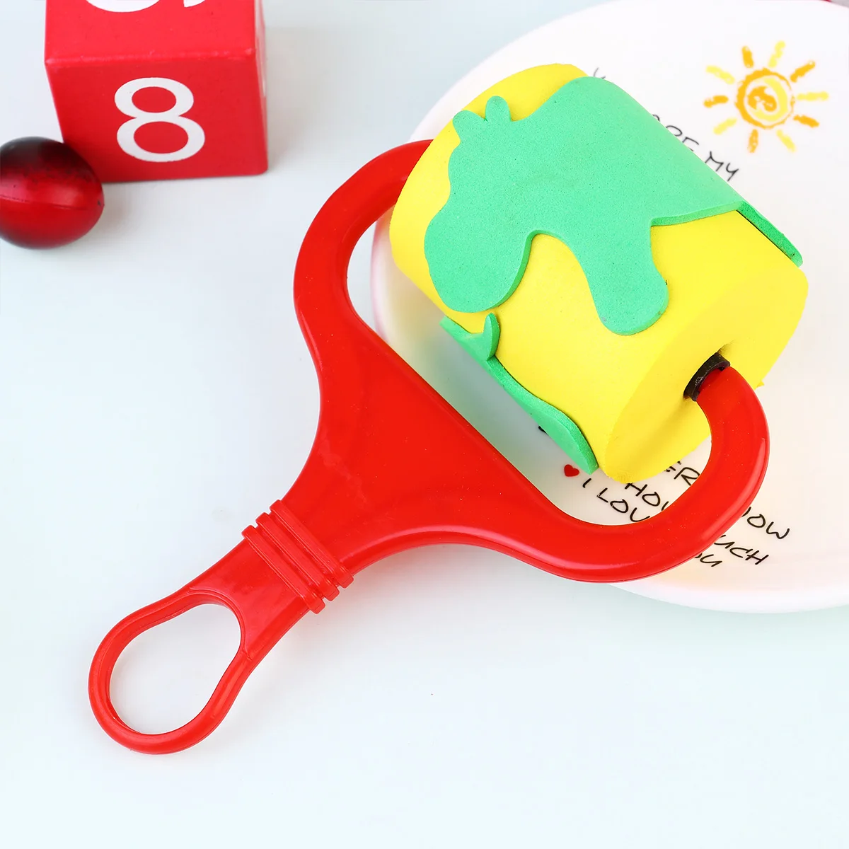 

5pcs Animal Pattern Sponge Roller Diy Painting Stampers Doodle Ink Drawing Tools Colorful Creative For