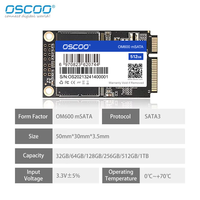 OSCOO 256GB 512TB 1TB mSATA SSD mSATA SATA3.0 SSD Hard Drive Solid State Drive Disk For Computer Accessories Laptop PC Desktops