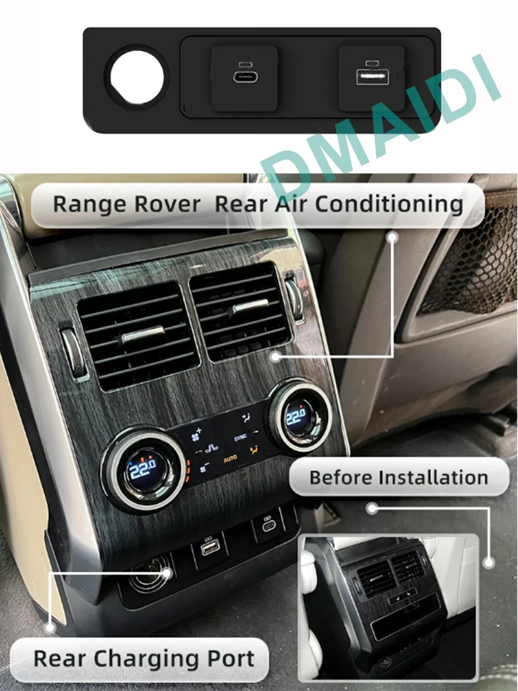 แผงเครื่องปรับอากาศสำหรับ Land Rover Range Rover Sport Vogue DVD มัลติมีเดีย Setir mobil ปุ่มหน้าจอ Android