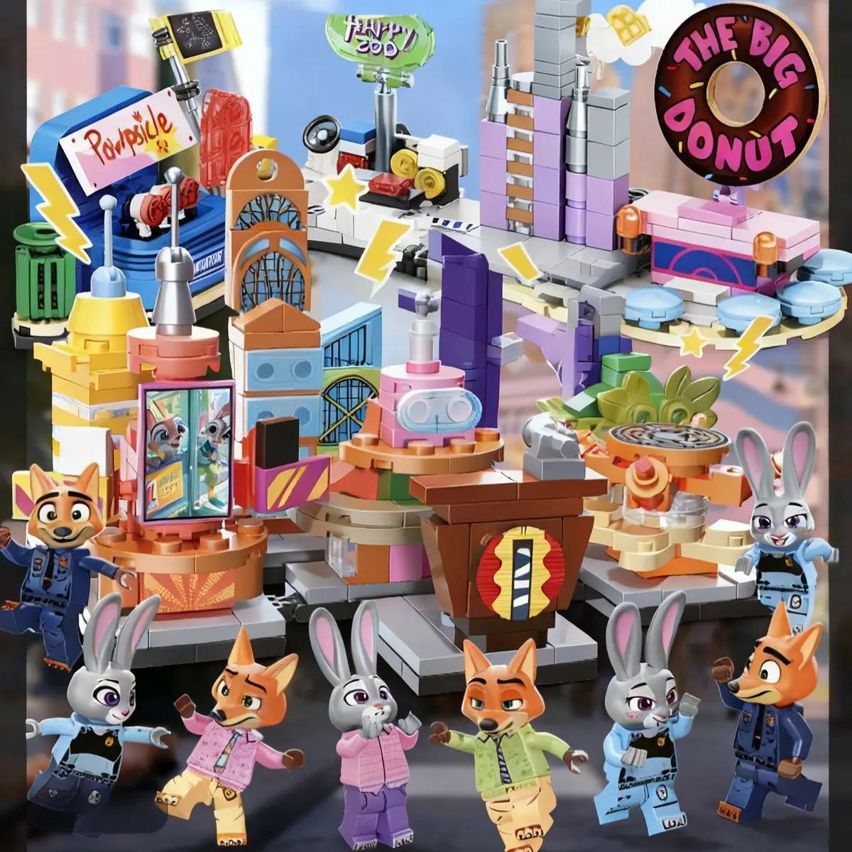 

2025 Zootopia 2 Building Blocks Set Judy Rabbit Nick Fox Anime Figurine Brick for Kids Christmas Birthday Toys Gifts Blind Box